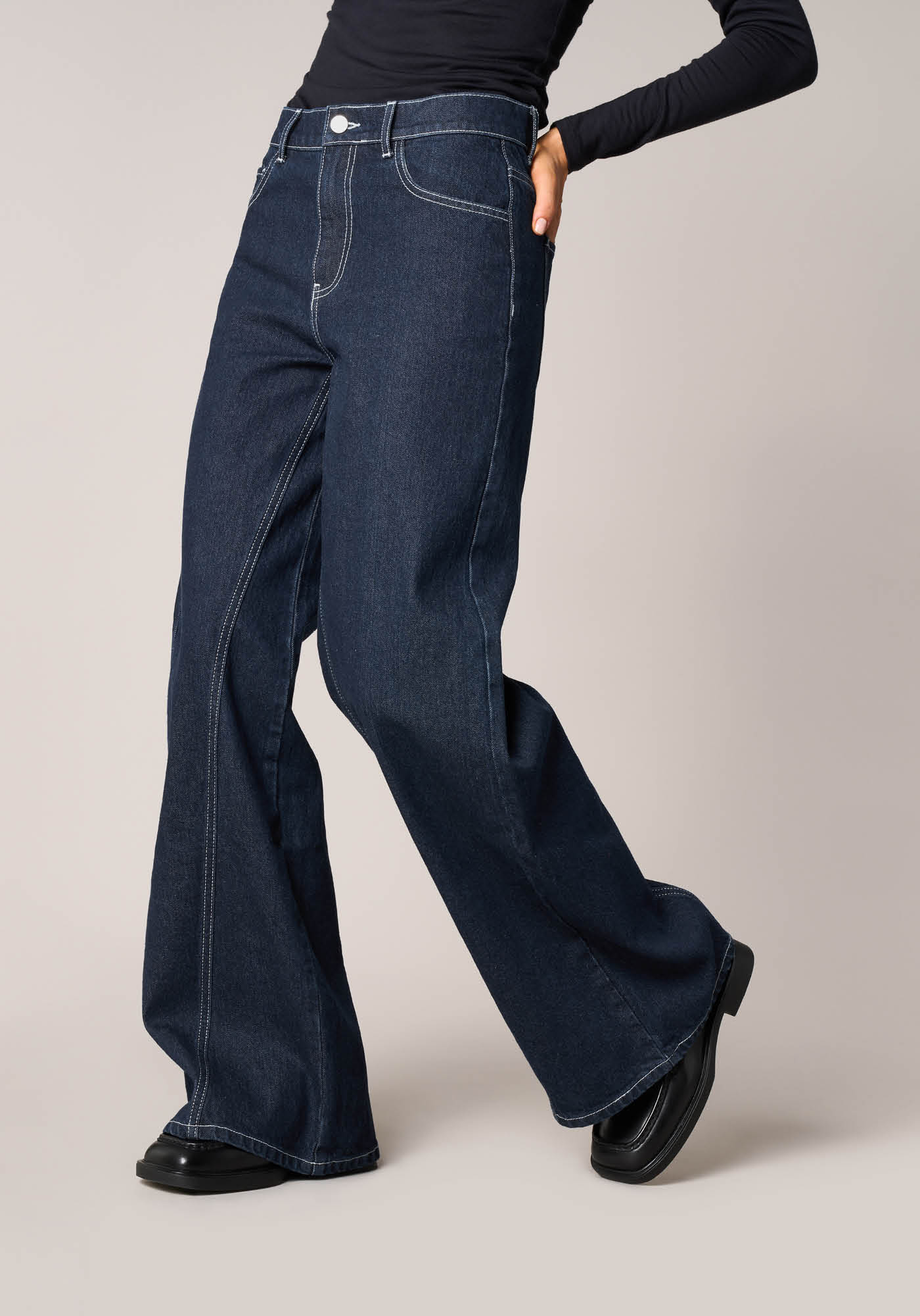 Pantaloni Wide Denim  - vista frontale | Nicla